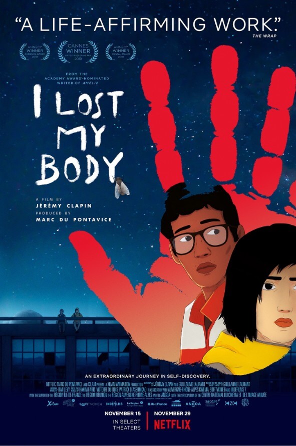 I Lost My Body the animated 2019 film