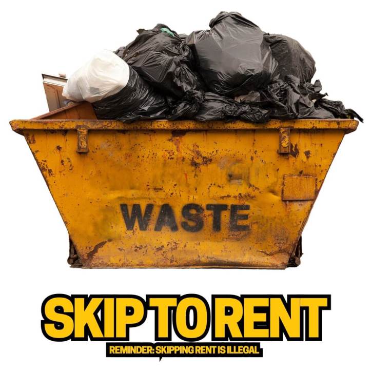 Skip to rent for skint tenant